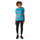 Smartwool Merino Sport 150 Camping With Friends Graphic Tee - Womens, Light Ocean Abyss Heather, Large, SW000722F67L