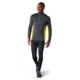 Smartwool Merino Sport 150 Long Sleeve 1/4 Zip - Mens, Charcoal Heather/Golden Olive, Medium, SW011538H23M