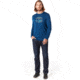 Smartwool Merino Sport 150 Mountain Aurora Long Sleeve Tee - Mens, Alpine Blue, Small, SW019021B25-S