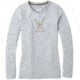 Smartwool Merino Sport 150 Powder Flower Long Sleeve Tee - Womens, Light Gray Heather, Small, SW019248545-S