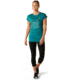 Smartwool Merino Sport 150 Surfing Flamingos Tee - Womens, Dark Peacock, Medium, SW016138B69-M