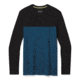 Smartwool Merino Sport 250 Henley - Mens, Black/Neptune Blue Heather, 2XL, SW016295E63-XXL