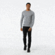 Smartwool Merino150 Base Layer Pattern Long Sleeve - Mens, Light Gray, Medium, SW014051039-M