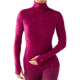 Smartwool Midweight Funnel Zip - Women's-Berry Heather-Large