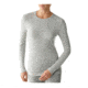 Smartwool Midweight Pattern Crew - Women's-Silver Grey Heather Stripe -Small