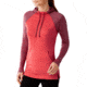 Smartwool NTS Mid 250 Drape Neck Hoody - Womens -Hibiscus Heather-Small