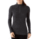 Smartwool NTS Mid 250 Zip T - Womens-Small-Pattern Charcoal Heather