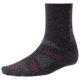 Smartwool PhD Cycling Ultra Light 3/4 Crew Sock -Black/Fire-Large