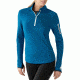 Smartwool PhD HyFi Half Zip Top - Women's-Arctic Blue-Small