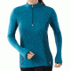 Smartwool Phd Light Zip Tee - Women's-Charcoal Heather-Small