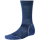 Smartwool PhD Outdoor Light Mini Sock - Mens-Light Gray/Navy-Large