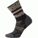 Smartwool PhD Outdoor Light Pattern Mid Crew Sock - Women's-Charcoal Black-Medium