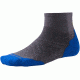 Smartwool PhD Run Light Elite Mini Sock - Men's-Graphite/Bright Blue-Large
