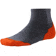 Smartwool PhD Run Light Elite Mini Sock - Men's-Graphite/Dark Orange-Large