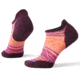 Smartwool PhD Run Light Elite Striped Micro Socks - Womens, Bordeaux, Small, SW000772590-S