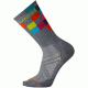 Smartwool PhD Run Ultra Light Logo Crew Sock - Men's-Graphite-Medium