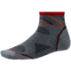 Smartwool PhD Run Ultra Light Mini Sock - Men's-Graphite/Bright Red-X-Large