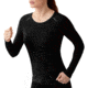 Smartwool PhD Ultra Light Long Sleeve Top - Womens-Black-Large