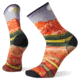 Smartwool PhD Ultra Light Moon Over Mountain Print Crew Socks, Multi Color, Large, SW004091150-L