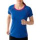 Smartwool PhD Ultra Light Short Sleeve Top - Womens-Bright Blue-Small
