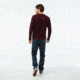 Smartwool Ripple Ridge Crew Sweater - Mens, Tibetan Red Heather/Charcoal Heather, Extra Large, SW000297A78