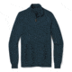 Smartwool Ripple Ridge Half Zip Sweater - Mens, Deep Navy Heather/Prussian Blue Heather, 2XL, SW016425E53-XXL