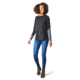 Smartwool Shadow Pine Colorblock Sweater - Womens, Charcoal Heather, Medium, SW016395010-M