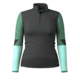 Smartwool Intraknit Thermal Merino Base Layer Colorblock 1/4 Zip - Womens