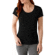 Solid Scoop Tee - Womens-Black-X-Small