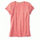 Smartwool Solid Scoop Tee - Womens, Bright Coral, Extra Small, SW0SF163494XS