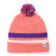 Smartwool Stripe Pom Beanie - Kids, Bright Coral, Small/Medium, SW018077494-SM