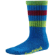 Smartwool Striped Hike Light Crew Sock - Kid's-Bright Blue-Large