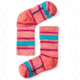 Smartwool Striped Hike Light Crew Sock - Kids, Bright Coral, Small SW001212494-S