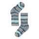 Smartwool Striped Hike Light Crew Sock - Kids, Light Gray-Mint, Large SW001212B16-L
