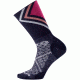 Smartwool PhD Run Ultra Light Pattern Crew Sock - Women's-Deep Navy-Medium