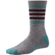 Smartwool Striped Hike Light Crew Sock - Women's-Light Gray/Canton-Medium
