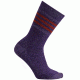 Smartwool Striped Hike Light Crew Sock - Women's -Mountain Purple-Clearance-Medium