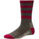 Smartwool Striped Hike Light Crew Sock - Women's-Taupe-Medium