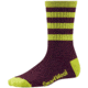 Smartwool Striped Hike Light Crew Sock - Womens-Aubergine-Medium
