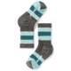 Smartwool Striped Hike Medium Crew Sock - Kids, Taupe-Mint, Large SW001213523-L