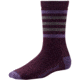 Smartwool Striped Hike Medium Crew Sock - Women's-Aubergine-Small