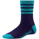 Smartwool Striped Hike Medium Crew Sock - Women's -Imperial Purple-Medium