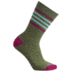 Smartwool Striped Hike Medium Crew Sock - Women's -Light Loden/Berry-Medium