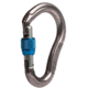 SMC Jake HMS Force Screw Lock Carabiner, Grey/Blue, Small, 63011