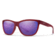 Smith Eclipse Sunglasses, Matte Crystal Deep Maroon Frame, Chromapop Violet Mirror Lens, 201263LPA58DI