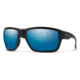 Smith Highwater Sunglasses, Matte Black Frame, Chromapop Polarized Blue Mirror Lens, 201275TI764QG