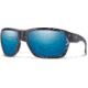 Smith Highwater Sunglasses - Men's, Matte Black/Ice Tortoise Frame, Blue Mirror Lenses, Polarized, ChromaPop, Matte Black/Ice Tortoise, 201275U1F64QG