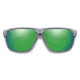 Smith Leadout PivLock Sunglasses, Cement Crystal Frame, ChromaPop Green Mirror Lens, 20419808A63X8
