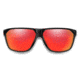 Smith Leadout PivLock Sunglasses, Matte Black Cinder Frame, ChromaPop Red Mirror Lens, 204198RC263X6