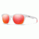 Smith Optics Founder Slim Sunglasses, Matte Crystal Red Frame, Sun Red Mirror Lens, FOSCMDMMCRD